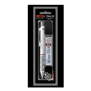 Rotring ดินสอกดรอตริงติ๊กกี้ 0.5 ขาว +ไส้ 2B