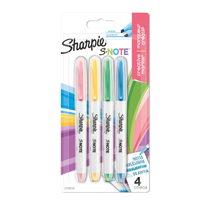 Sharpie-S-Note-คละสี-แพ็ค-4-ด้าม