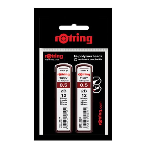 Rotring-แพ็คคู่-ไส้ดินสอกด-0.5-2B